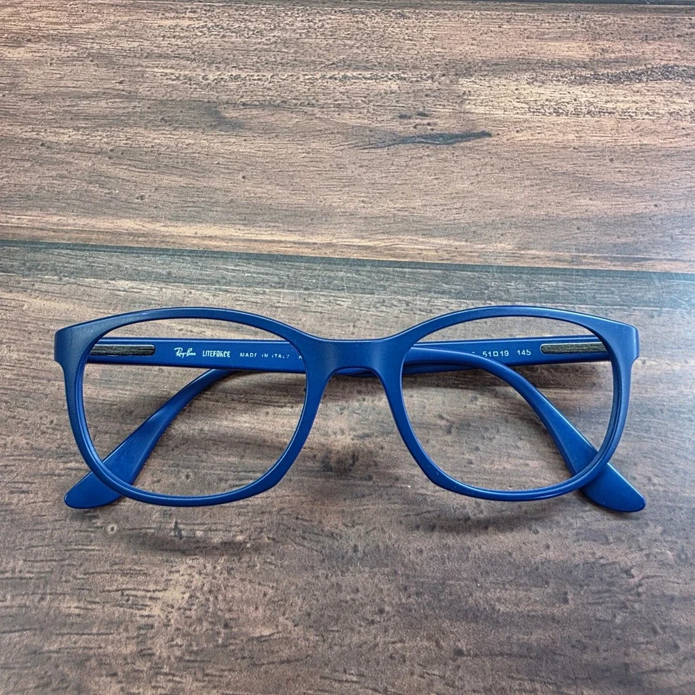 Ray-Ban‎ RB 7183 5207 Liteforce Matte Blue Eyeglasses Frames 51-19-145 Italy